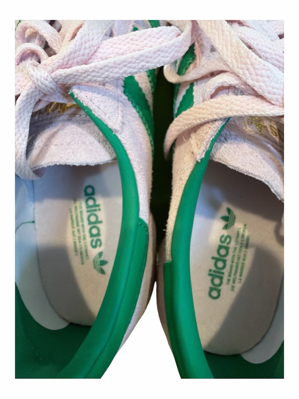 adidas Spezials in Pink with Green Stripes. Size 6.5 Women’s. EUC. - Picture 5 of 7